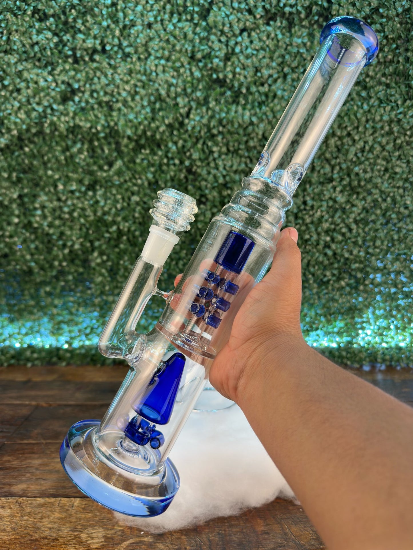 Blue Cyclone Bong