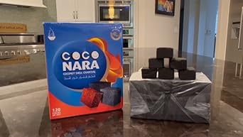 Coco Nara Flat Hookah Charcoal 120 Pieces Of Art