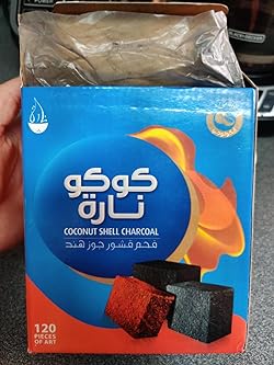 Coco Nara Flat Hookah Charcoal 120 Pieces Of Art