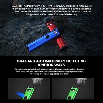 Uwell Caliburn A3 13W Pod System Kit 520mAh