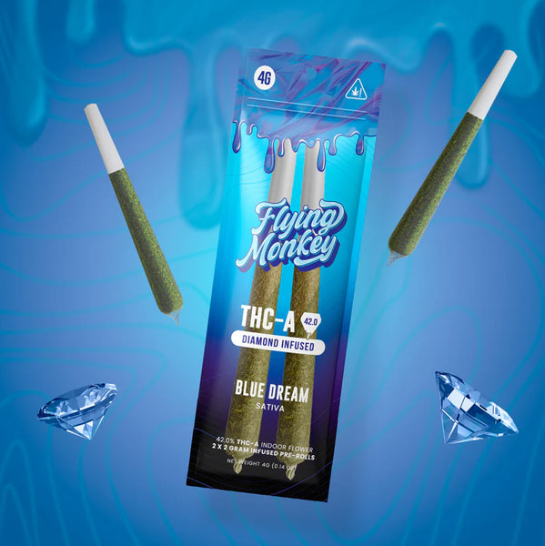 Flying Monkey THC-A Diamond Infused Pre-Roll | 4g