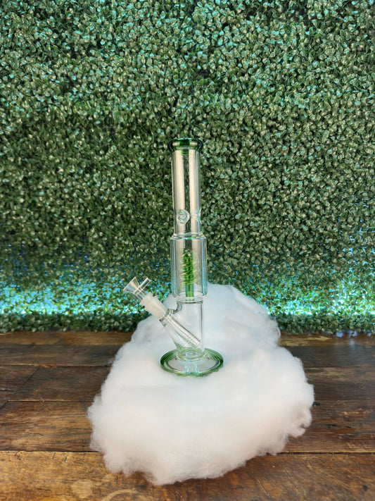 Green spiral bong