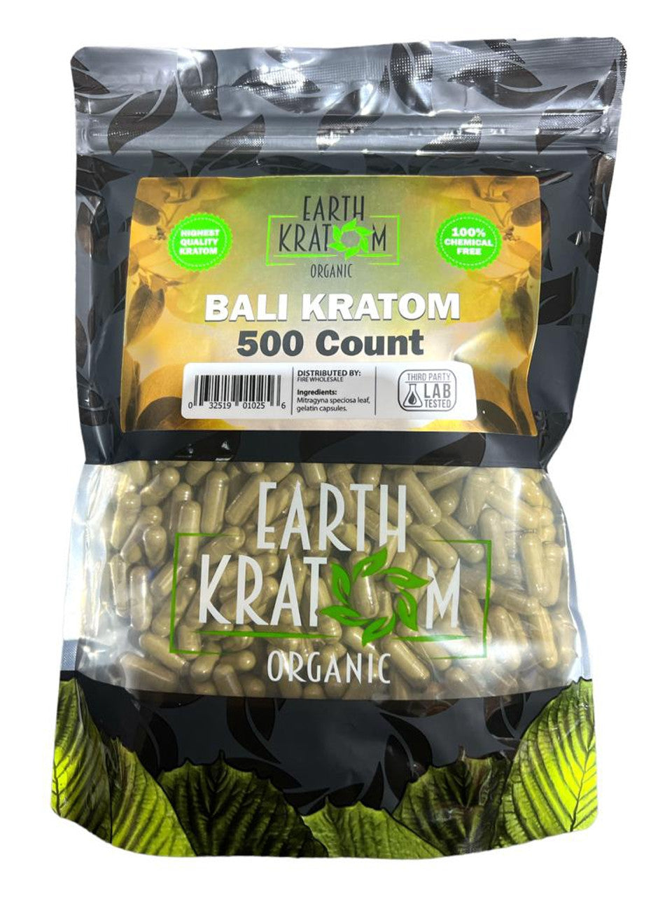 EARTH KRATOM ORGANIC 500 CAPSULES