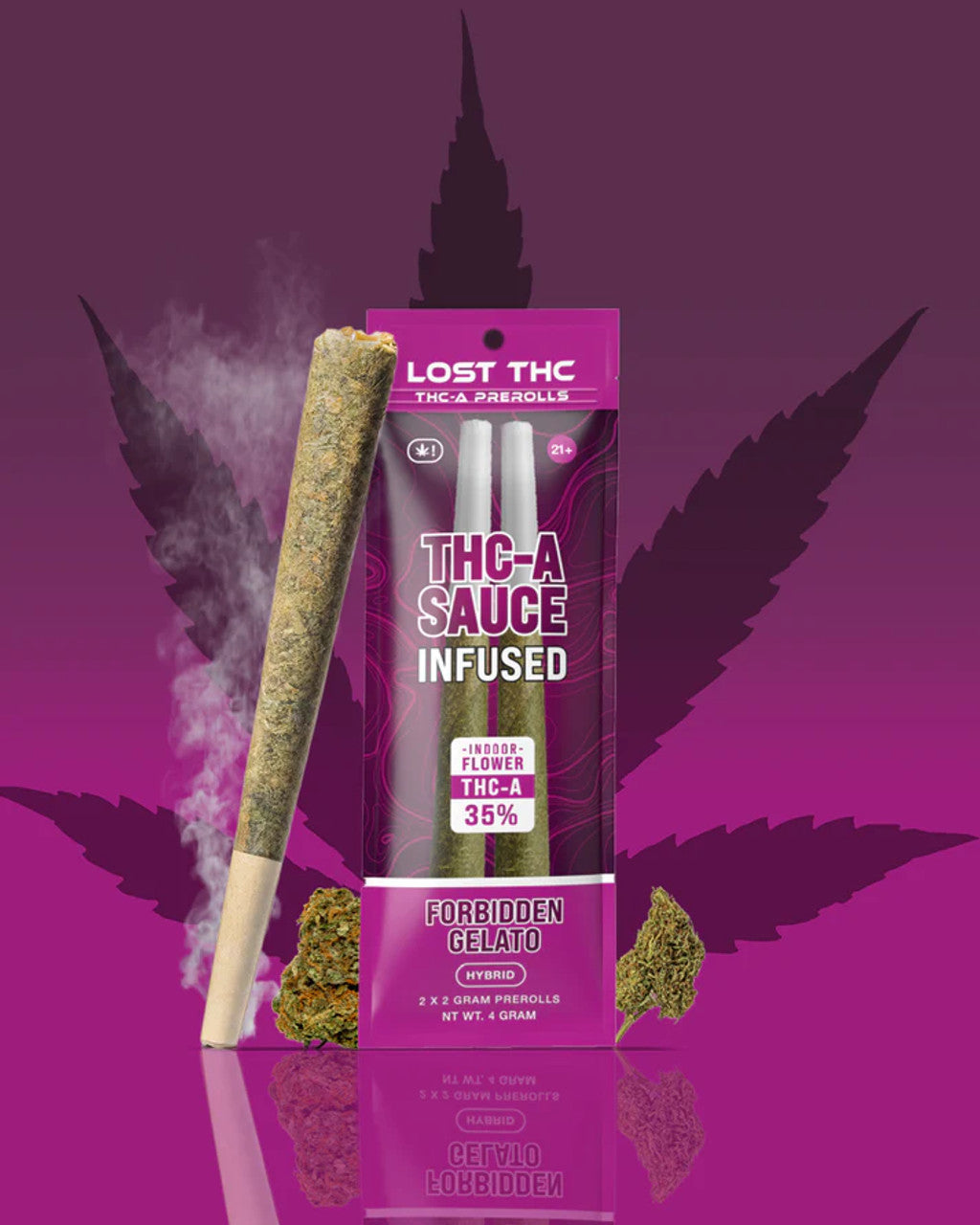 LOST THC THC-A 2G SAUCE INFUSED PREROLLS