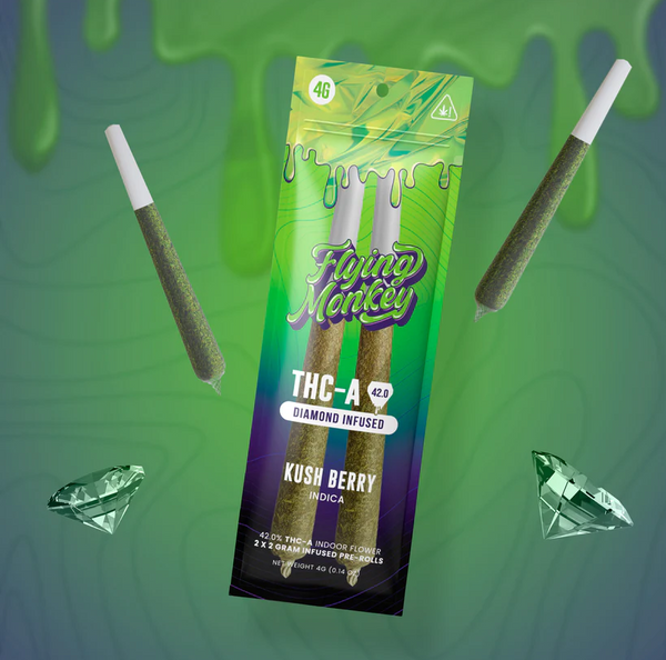 Flying Monkey THC-A Diamond Infused Pre-Roll | 4g