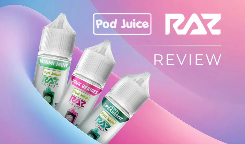 POD JUICE x RAZ SALTS 35MG AND 50MG 30ML