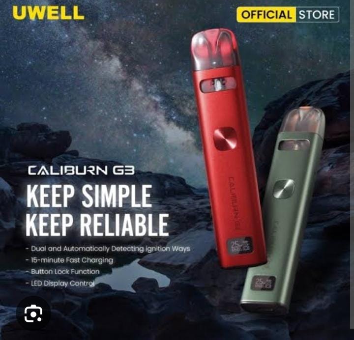 Uwell Caliburn G3 25W Pod System Kit 900mAh