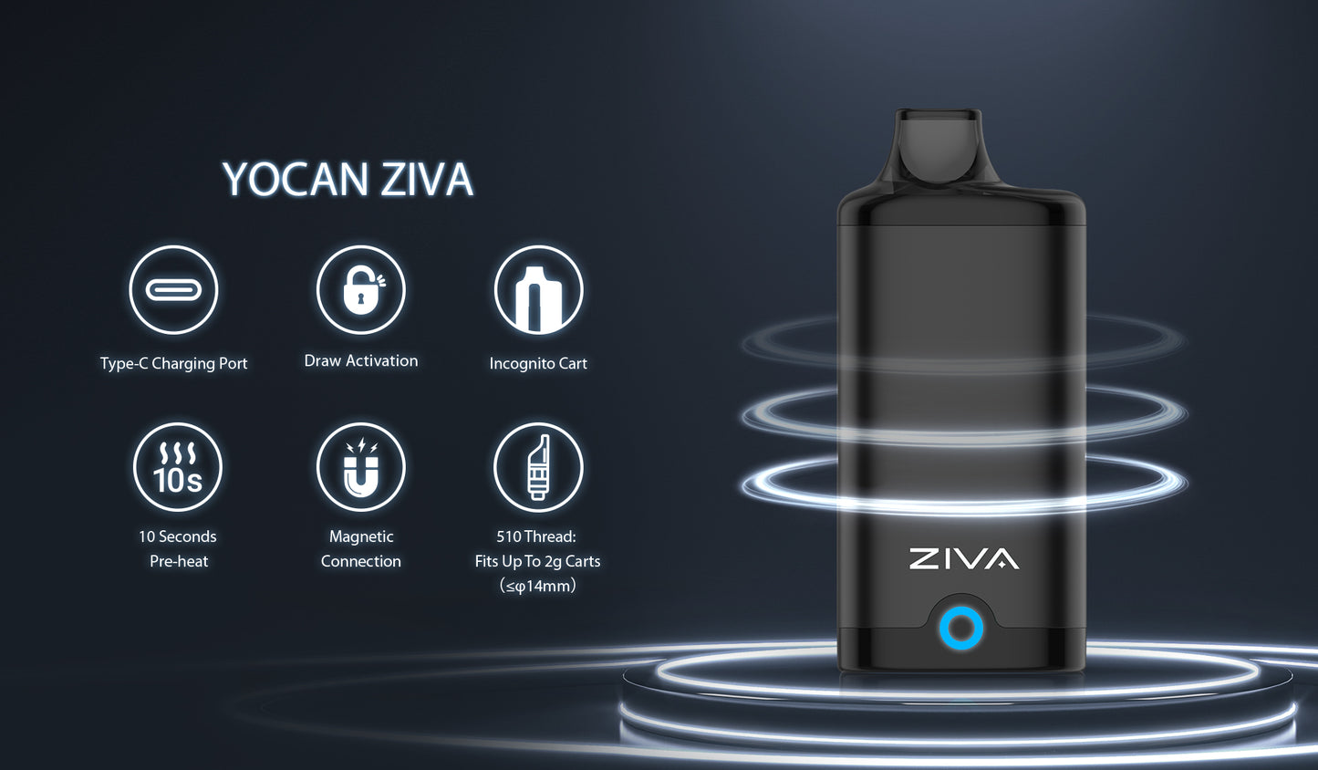 Yocan ZIVA Discreet 510 Cart Battery