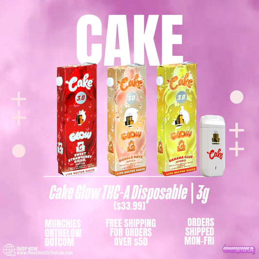 CAKE GLOW THC-A DISPOSABLE 3G