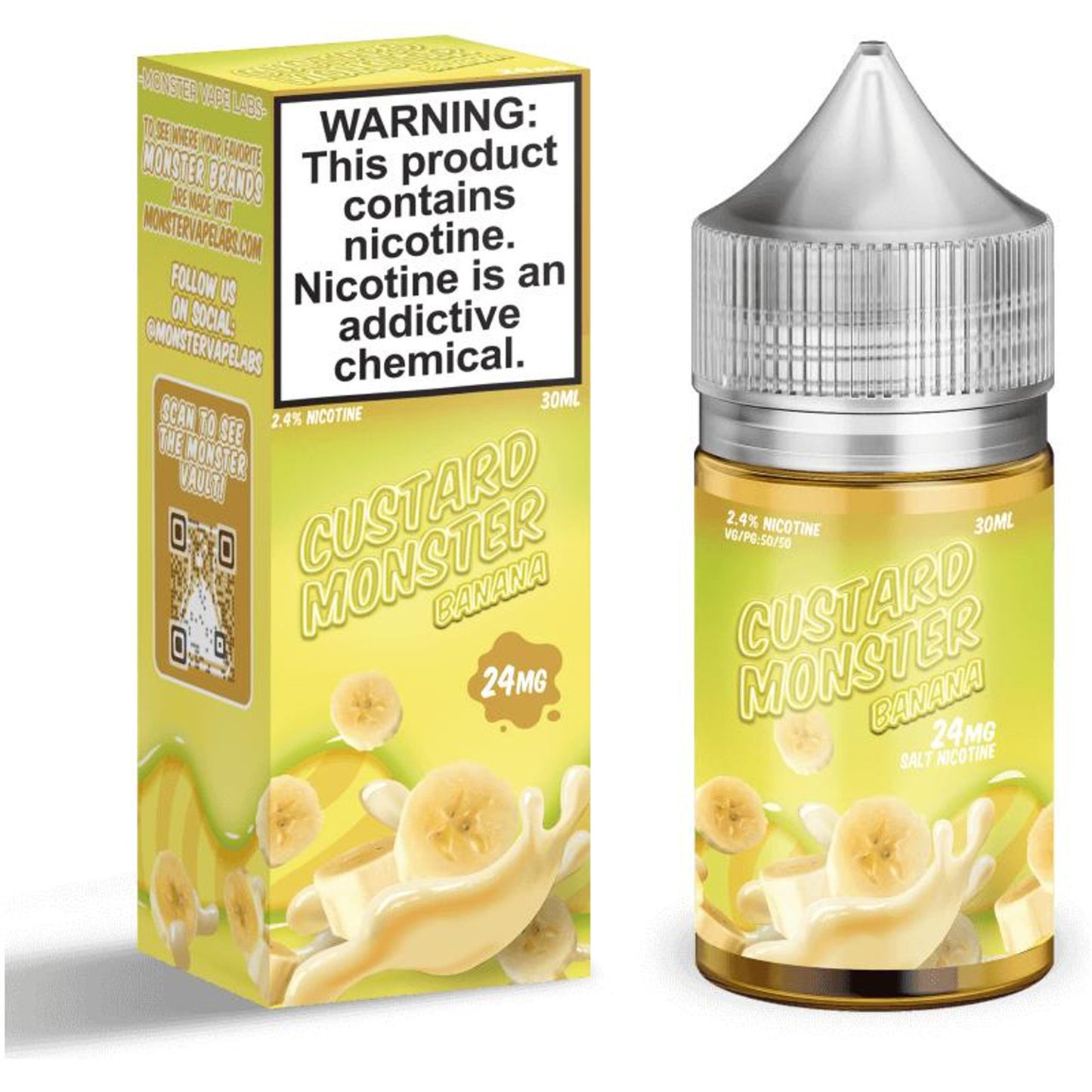 Custard Monster Salts 24mg and 48mg - 30mL