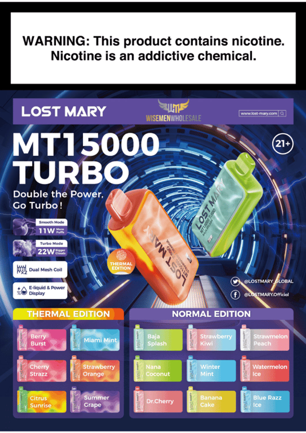 LOST MARY TURBO 15000 PUFFS