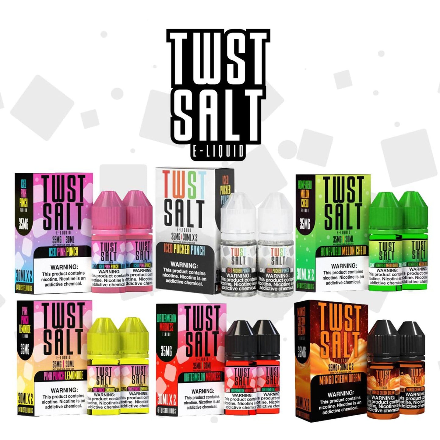 TWIST SALT E-LIQUID - 60ML 35mg and 50mg