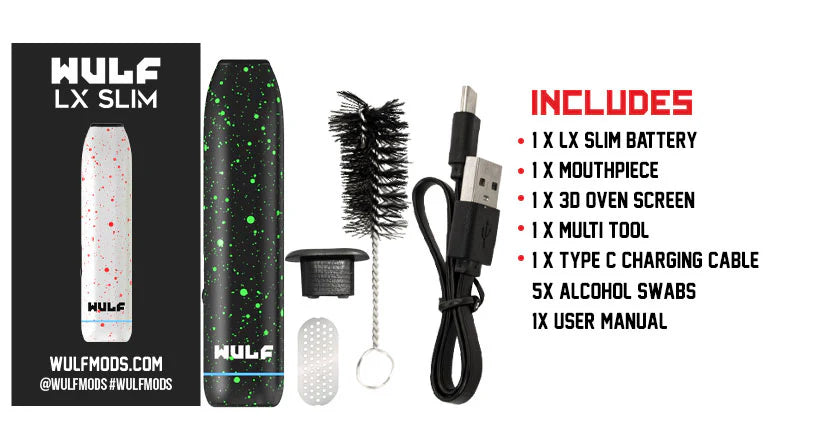 Wulf Lx Slim Dry Herb Vaporizer