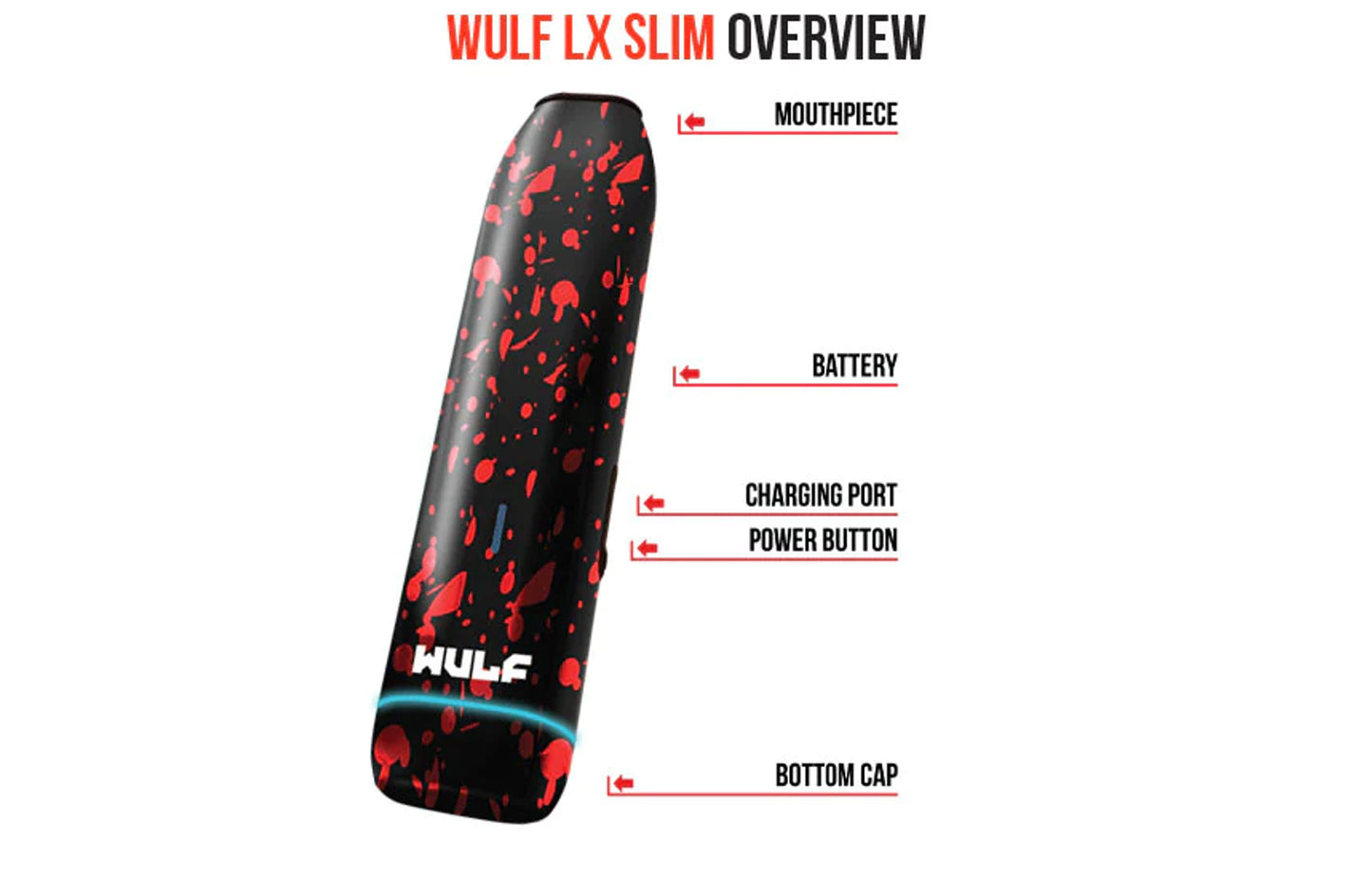 Wulf Lx Slim Dry Herb Vaporizer